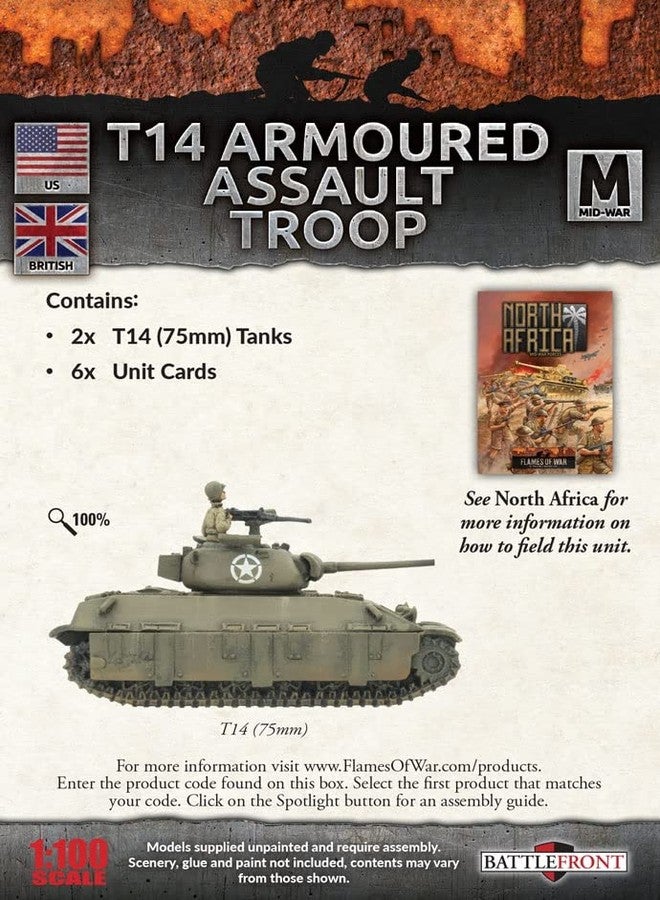 Flames of War: British T14 Armoured Assault Troop (Mid-War) - Image 2
